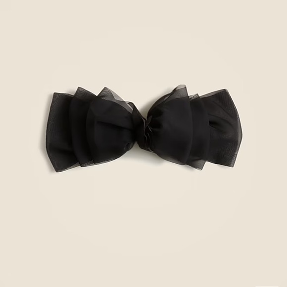 *NEW* J. Crew Sheer Organza Bow Hair Clip - Picture 1 of 2